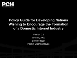 Policy Guide for Developing Nations Wishing to Encourage the