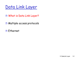 Data Link Layer, Ethernet