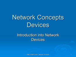 Network Devices - BtecNationalDiplomaY2