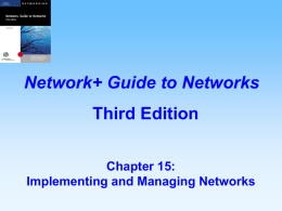 implementing and managing networks