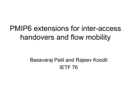 Multiple Access for PMIP6: Design Choices and Requirements
