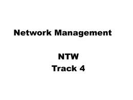 Network Management Stream