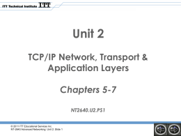 IP Networking UNIT 2.. - Rhema Impact Ministries