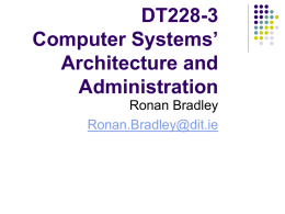Computer Systems` Architeture and Administration