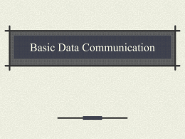 Basic DataCommunication