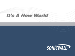 SonicWALL Protects