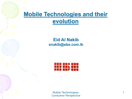 Mobiles technolgies