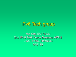 IPv6 Tech Group