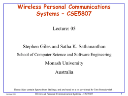 Wireless Personal Communications Systems