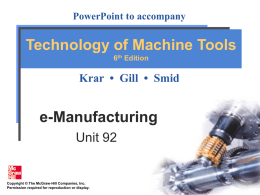 e-Manufacturing - machiningbymorley