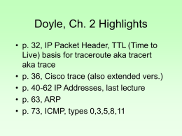 Doyle, Ch. 2 Highlights