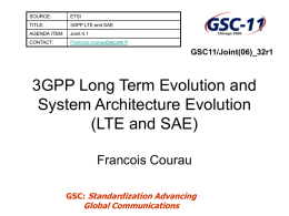 3GPP Long Term Evolution and System Architecture - Docbox