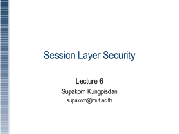 Lecture04: Network Layer Security