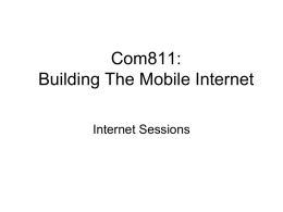 Com811: Building The Mobile Internet