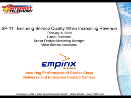 Ensuring Service Quality While Increasing Revenue