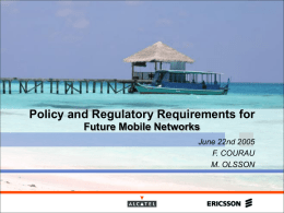 Policy and Regulatory requirements for - Docbox