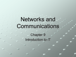 Networks and Communications