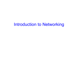 Introduction to Distributed Systems & Networking