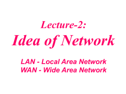 ICN lecture2 - Concept of Networks