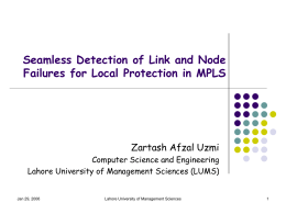 Powerpoint Slides - Suraj @ LUMS