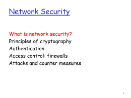 Networking security - Computer Science Division