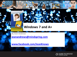 What`s New with Windows 7?