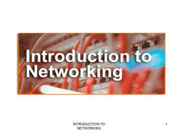 Lesson 1-Introducing Basic Network Concepts