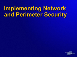 Implementing Network and Perimeter Security