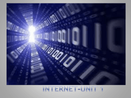 Internet -Unit 1