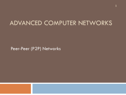 P2P Networks new - Information Technology Pakistan