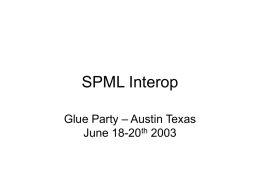 SPML Interop