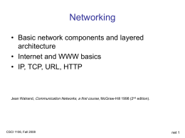 Networking and Web slides