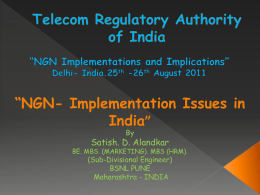 NGN- Implementation Issues in India