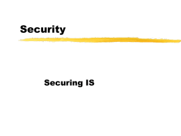Managing IT Security