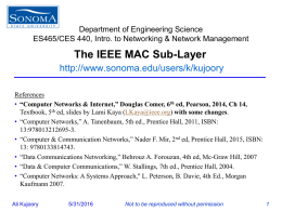 Ch14 The IEEE MAC Sub-layer