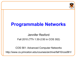 Programmable Networks