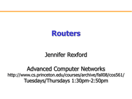 Overview: Routers