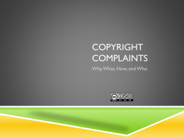 Copyright Infringement - University of Vermont