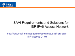 SAVI Requirements for IPv4/IPv6 Transition and China