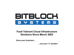 BitBlock is a Managed Infrastructure Provider.