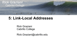 IPv6 Link-Local Addresses Presentation