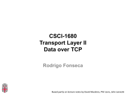 CSCI-1680 :: Computer Networks