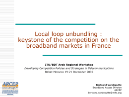 Local loop unbundling - ITU