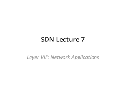 SDN Lecture 7x