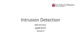 Intrusion Detection4