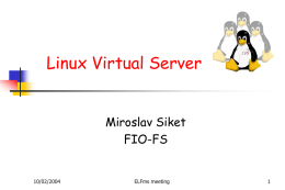 Linux Virtual Server