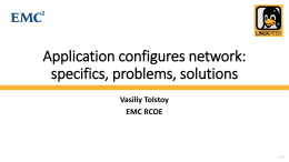 Application configures network