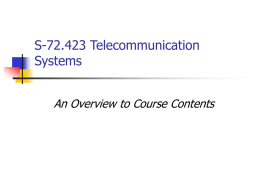 Introduction. The telecommunications service market