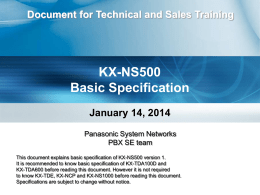 1. NS500 - Basic Spec 2014-0114