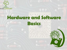 Hardware and Software file - Elearning-KL